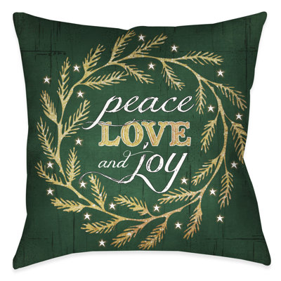 Peace Love Joy Throw Pillow