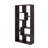 Multiple Geometric Rectangular 10-shelf Bookcase