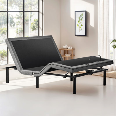 Ergonomic Adjustable Electric Bed with Wireless Remote and Multiple Functions for Superior Sleep