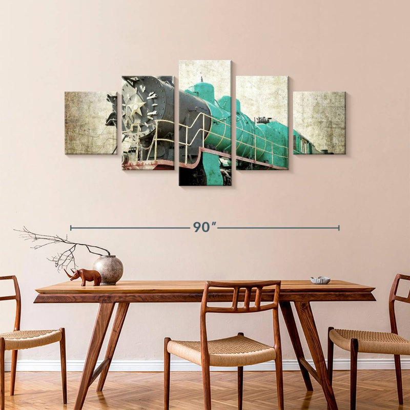 Vintage Train, 42" H x 92" W