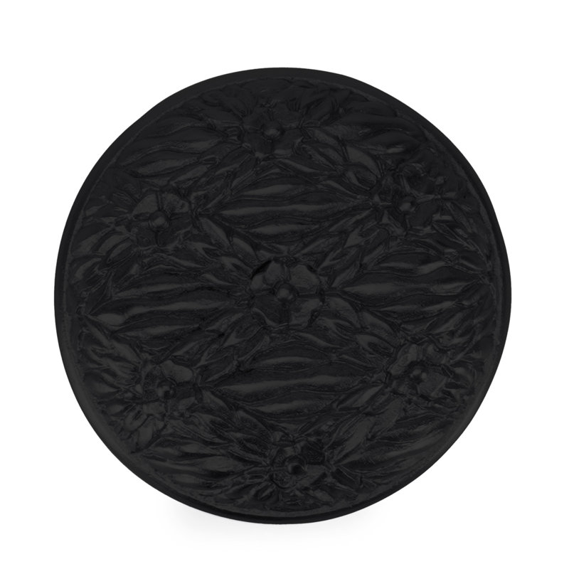 edgar berebi regina knob in matte black plate, Matte Black