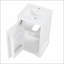 Meuble-lavabo de 20 po avec lavabo, armoire de salle de bain avec porte à fermeture douce, support de rangement et tablette réglable-1646417573