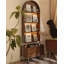 Bibliothèque rotative en bois massif Nut-Brown