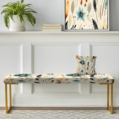Tribal Oasis Boho Motif - Banc rembourré or Boho