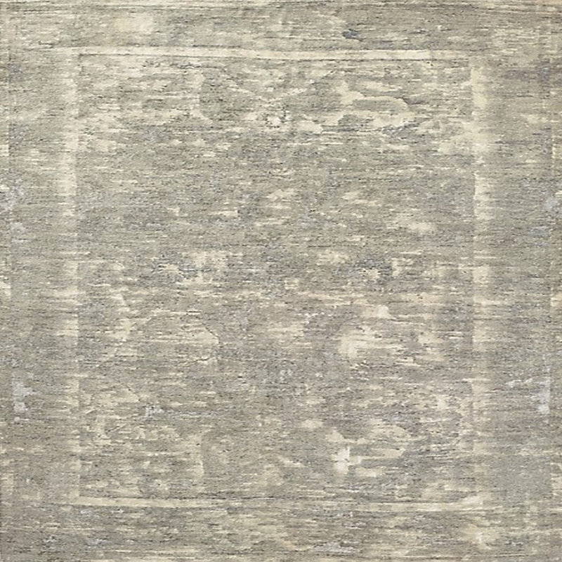 Tapis beige / gris Huertas, Carré 6 pi