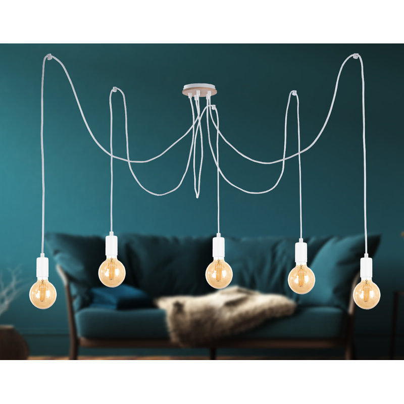 Huang 5 - Light Unique/Statement Pendant, White