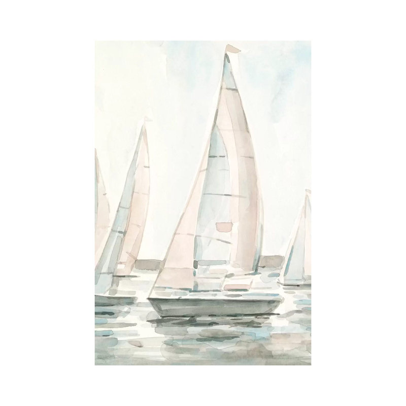 Soft Sail I by Emma Scarvey - Wrapped Canvas Print, 20.32 cm H x 30.48 cm W