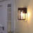 Dusk To Dawn Classic Outdoor Wall Sconce With Cylinder Glass Shade And Rectangular Metal Frame, Waterproof For Porch, Patio(Set Of 2)-262313138