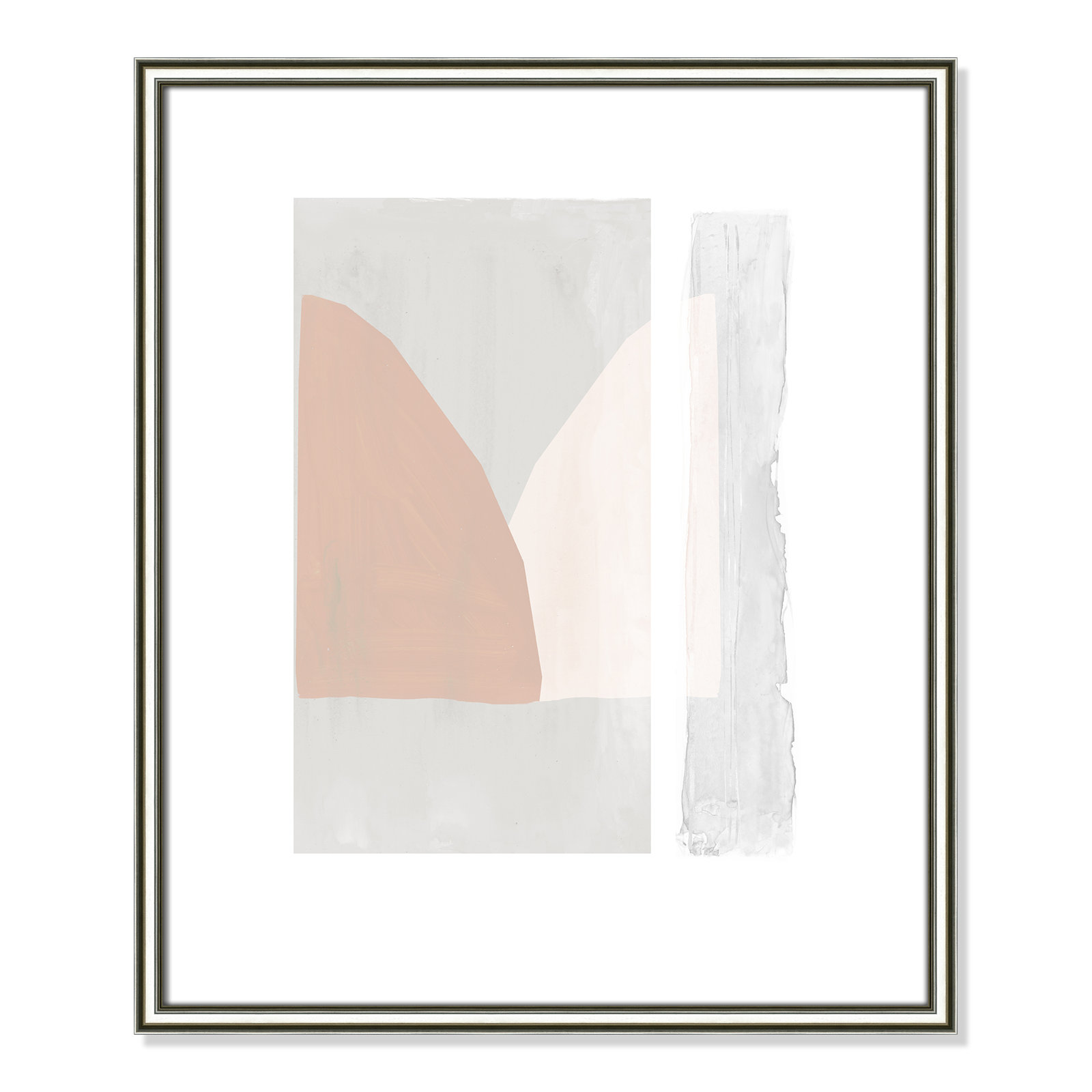 Soft and Light - Painting Print, Silver Framed Paper, 25.5" H x 21.5" W x 0.88" D