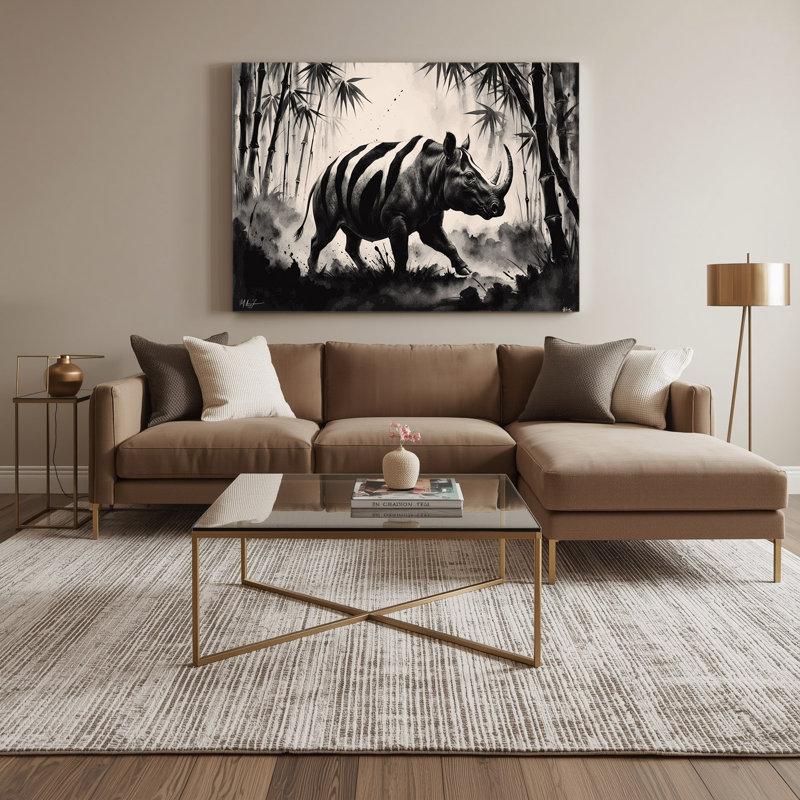 Faune, Tapir gris, art mural sur toile
