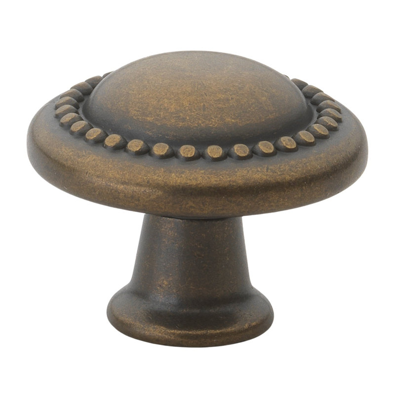 Bouton champignon, Laiton antique