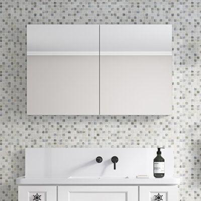 48'' W X 30'' H Surface Frameless Mirror Medicine Cabinet