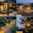 2 Pack Solar Lanterns Outdoor Waterproof
