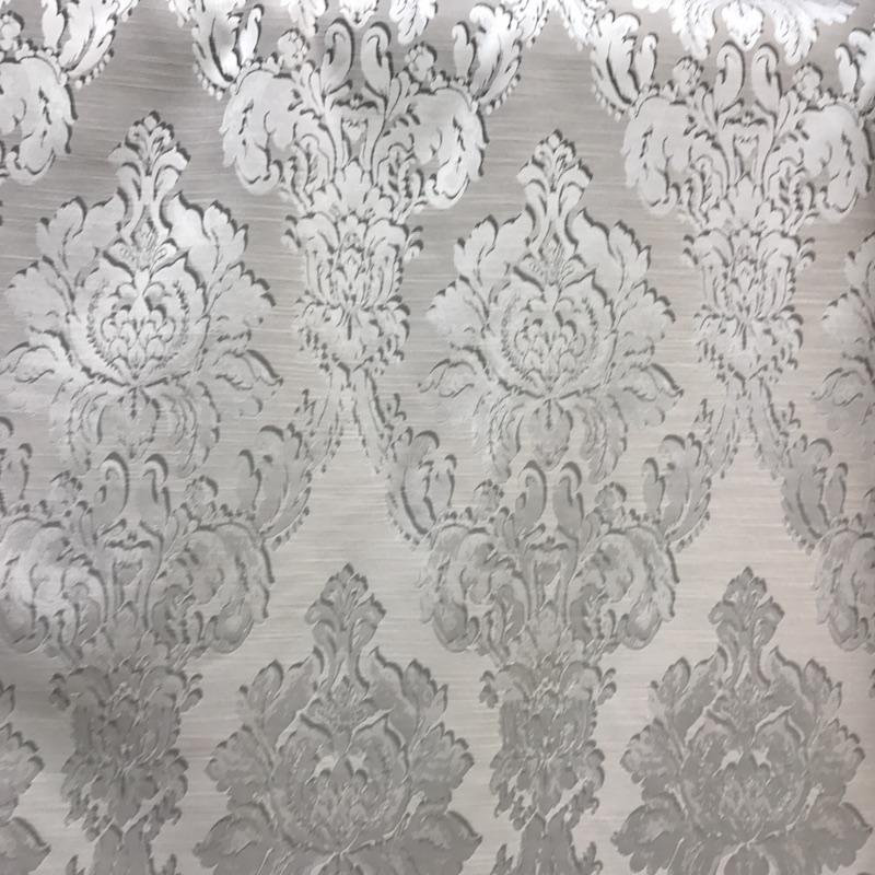 Damask Jacquard | Chandler Fabric_CHANDLER, Silver