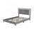 Mikhale Modern Velvet Platform Bed with Tufted Headboard and LED Lights-623864343-630362508