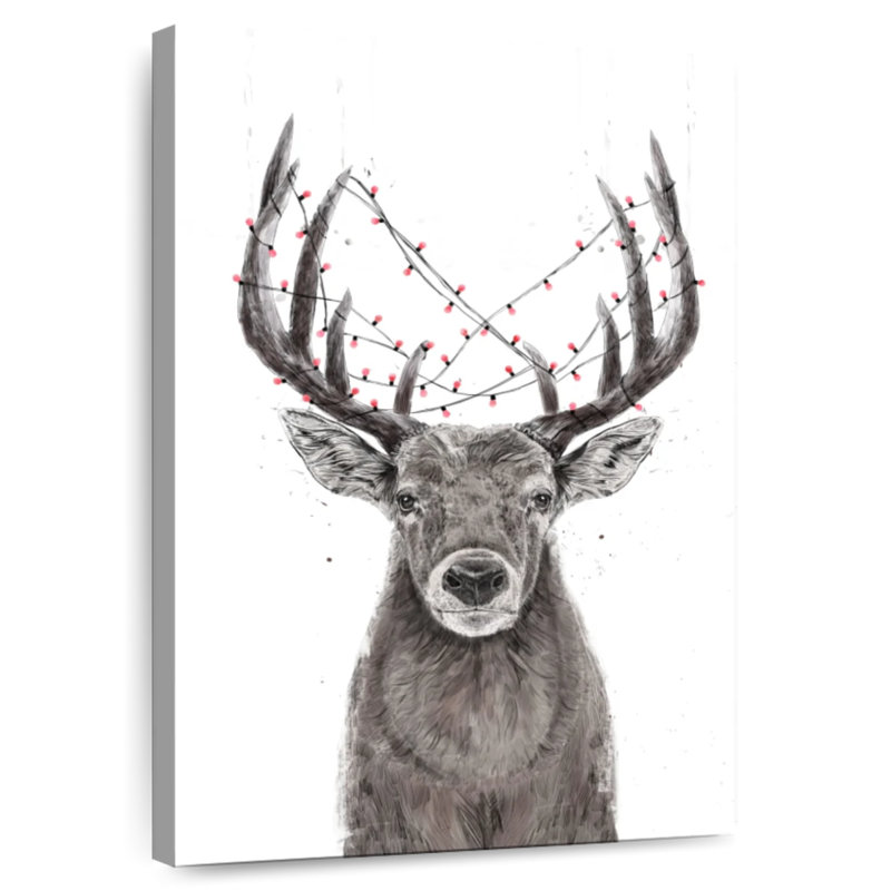 Cerf de Noël, H 30 po x l 20 po