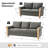 Terren  Monica 2-Piece Farmhouse Living Room Set with Solid Wood Spindle Legs-462775957