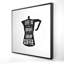 Toile de cuisine noire minimaliste - Life and Coffee Home Decor-119954873