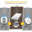 BT09 Veilleuse à détecteur de mouvement en aluminium ultra-mince de 0,35 po - Panneau magnétique à DEL mural rechargeable, lueur blanc chaud 3000K pour chambre à coucher / escalier / chambre de bébé - Éclairage de zone homogène, sans points visib-78223548