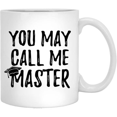 Tasse à café que vous pouvez m'appeler tasse principale, cadeaux de maîtrise, tasse de cadeau de maîtrise, cadeau de finissants