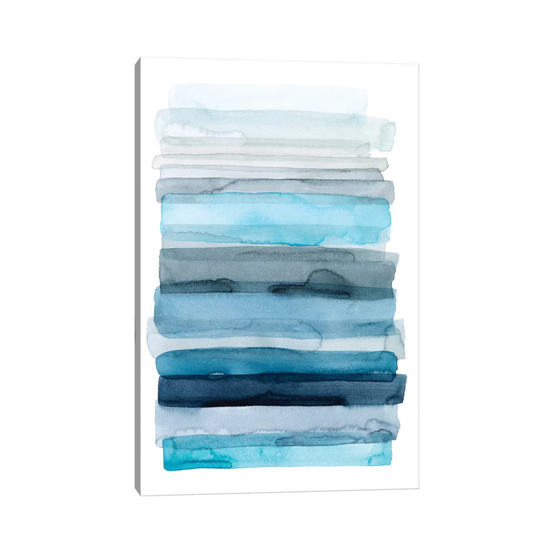 "Tide Drift I" par Grace Popp - reproduction d'art sur toile, H 18 po x l 12 po x P 1,5 po, Toile tendue