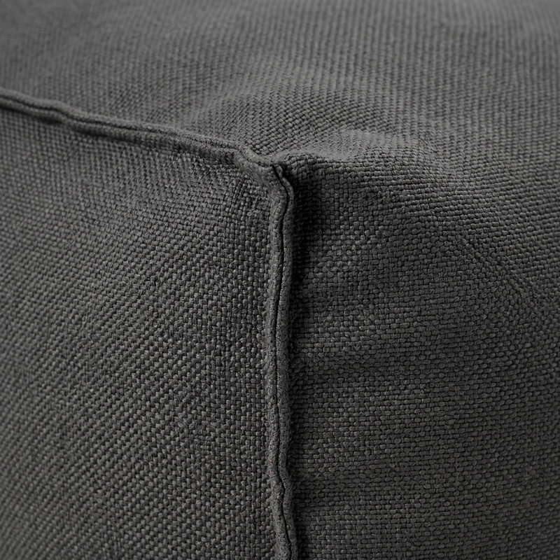 Pouf / repose-pieds intérieur / extérieur Chamonix, Gris anthracite