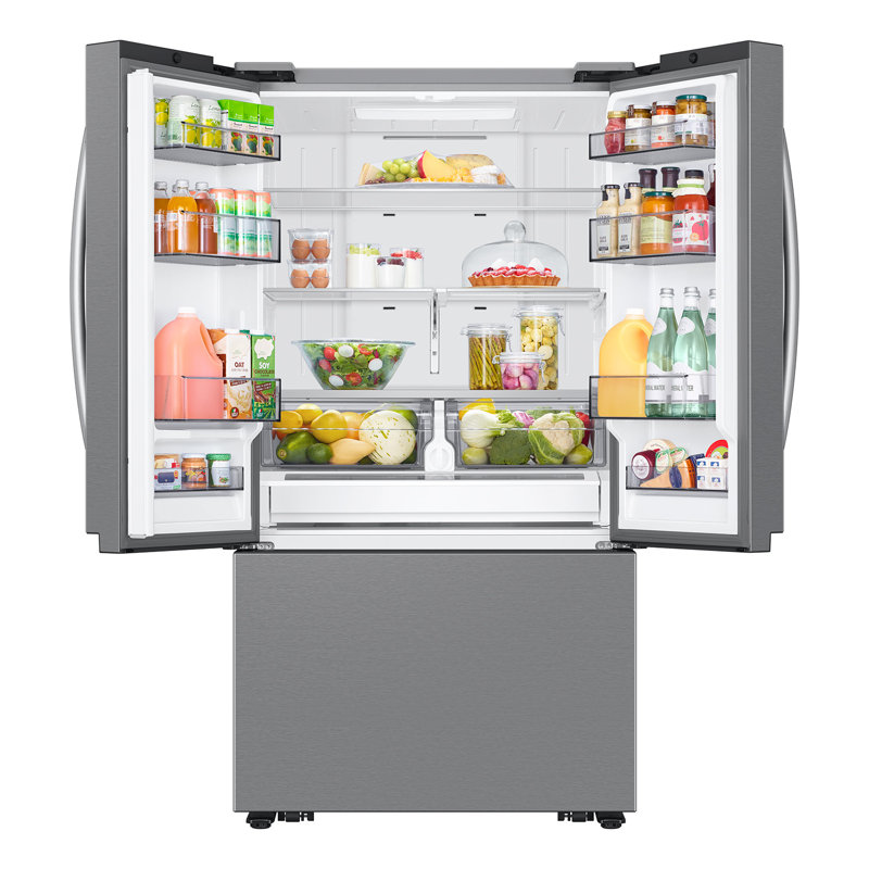 26.5 Cu Ft Stainless Steel Smart French Door Refrigerator with Ice Maker