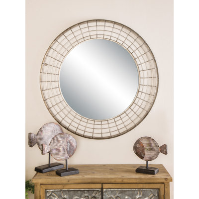 Magdalena Metal Circle Wall Mirror