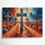 «Southwestern Patterns Cross Path 210», art mural sur toile brune-1762699140