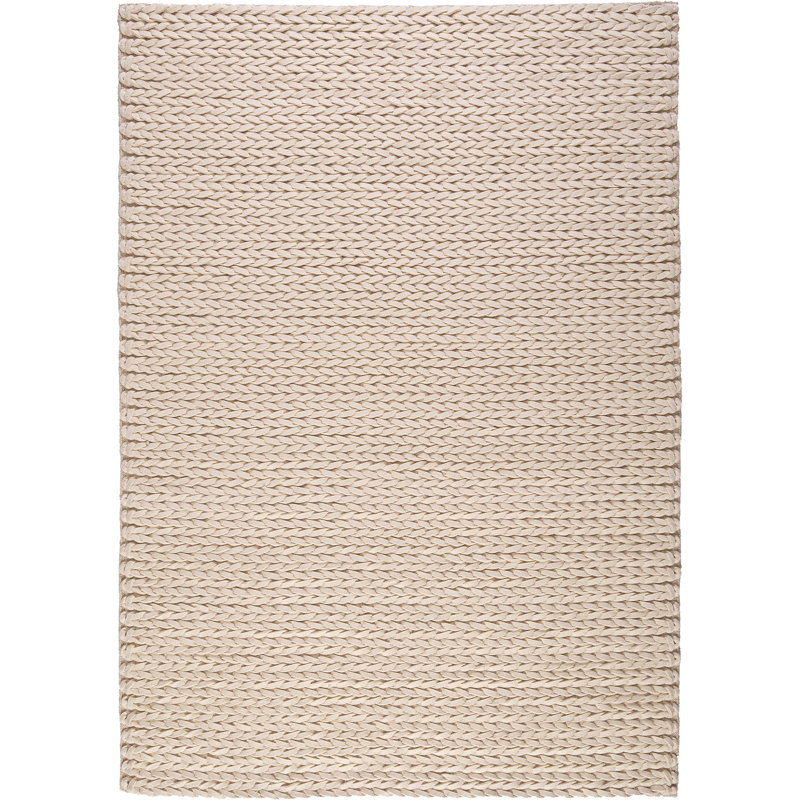 Jay Solid Colour Hand Woven Area Rug, Rectangle 160 x 230cm