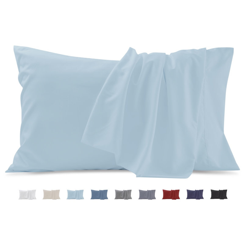 Double Brushed, Skin-Friendly Pillowcase set, King Pillow Case, Powder Blue