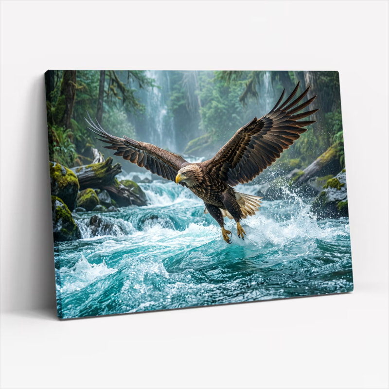Ensemble de 1 tableau sur toile Eagle River, 36"H x 48"W, Wrapped Canvas