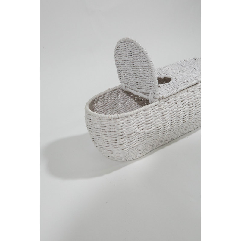 Maison Maison Design OTHER Decorative Basket, White
