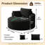 Méridienne ronde surdimensionnée de 50 po pour l'intérieur, fauteuil rembourré moderne Cloud avec siège profond, aucun assemblage requis, canapé-lit moelleux et confortable pour la lecture, le salon, la chambre à coucher-1489630269