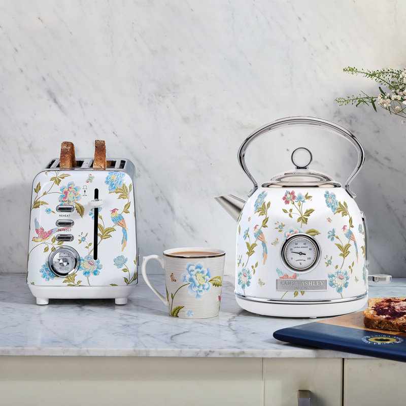 VQ Laura Ashley 1.7L Dome Kettle, White