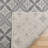 Solterra Zilah Gray Cream Ivory Bohmeian Tile Flatweave Polypropylene Indoor/ Outdoor Area Rug-114547391
