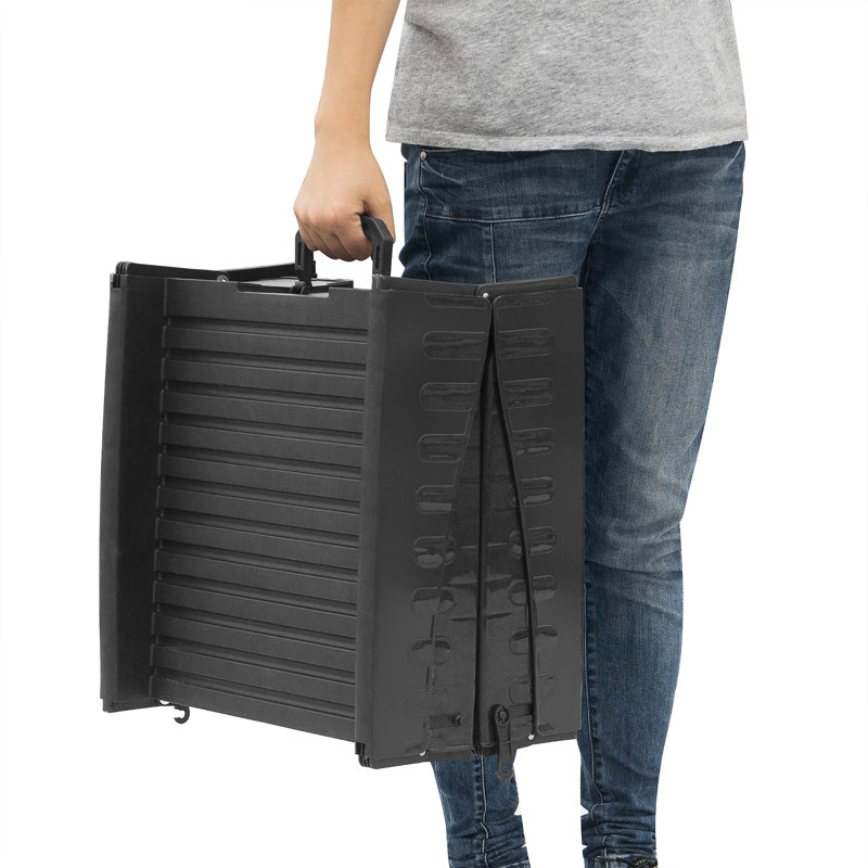 Rampe portable pour animaux de compagnie PETMAKER - Rampe antidérapante de 152 cm pour chien permettant d'accéder à une voiture, un camion, un VUS ou une maison (noire)