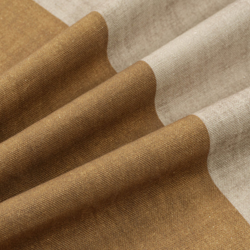 Housse de coussin texturé en coton texturé, 20 po x 20 po, Brun/beige, Polyester/ Bourre en polyester