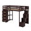 Lit mezzanine simple avec tiroirs et escaliers-1749536585