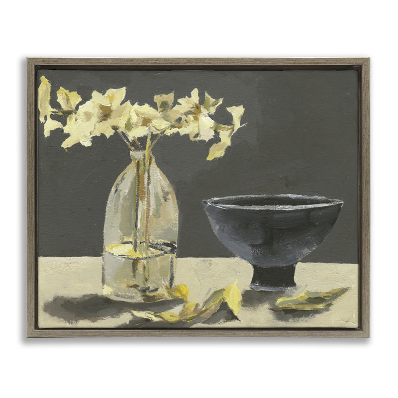 Nature morte, art mural encadré avec composition flottante, design par Melissa Wang, H 17 po x l 21 po