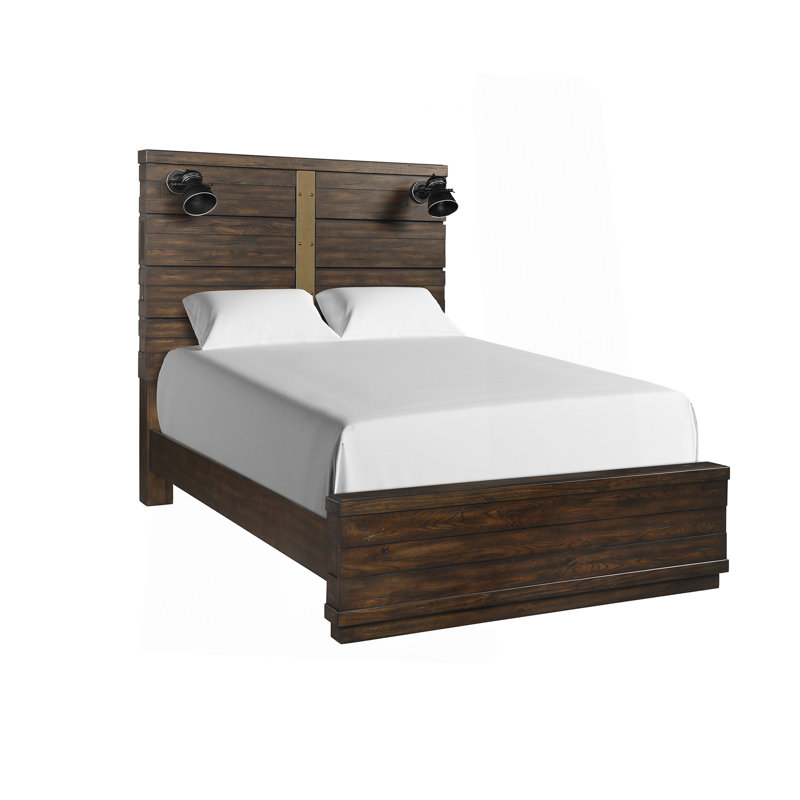 Queen Industrial Designed Bed W/ Bluetooth And Lights