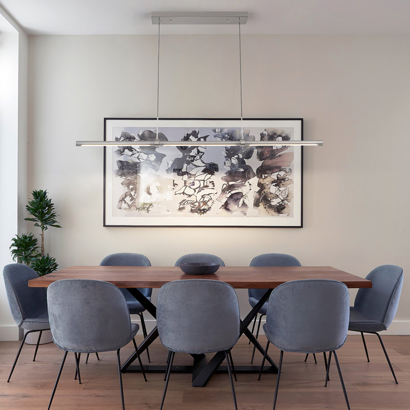 Ailah 3 - Light LED Kitchen Island Pendant, Nickel