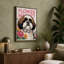 Flower Market Pup Modern - Wrapped Canvas-1621609157-1621609164