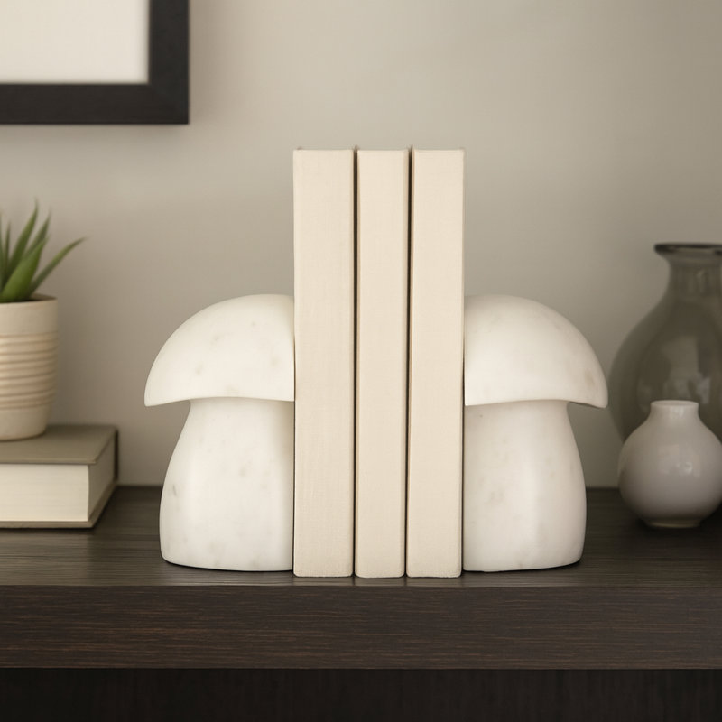 Sagebrook Home Mushroom Bookends - Thumbnail 4