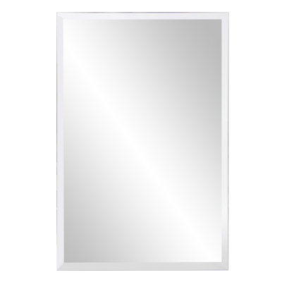 Miroir mural rectangulaire blanc