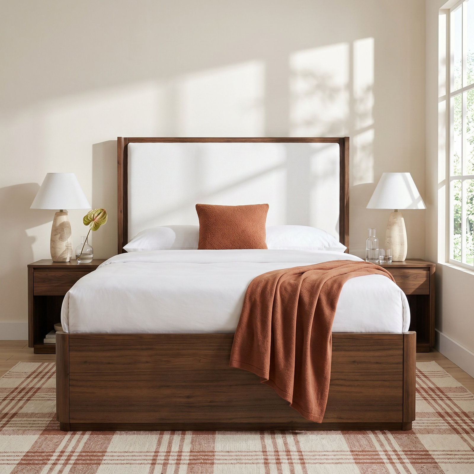 Kiefer Walnut Bed, Queen