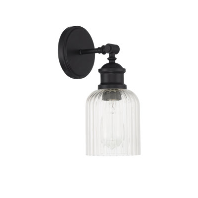 Meridian 1-Light Wall Sconce in Matte Black