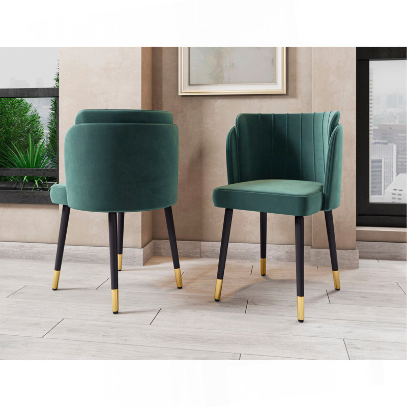 Chaise de salle à manger en vert, Vert