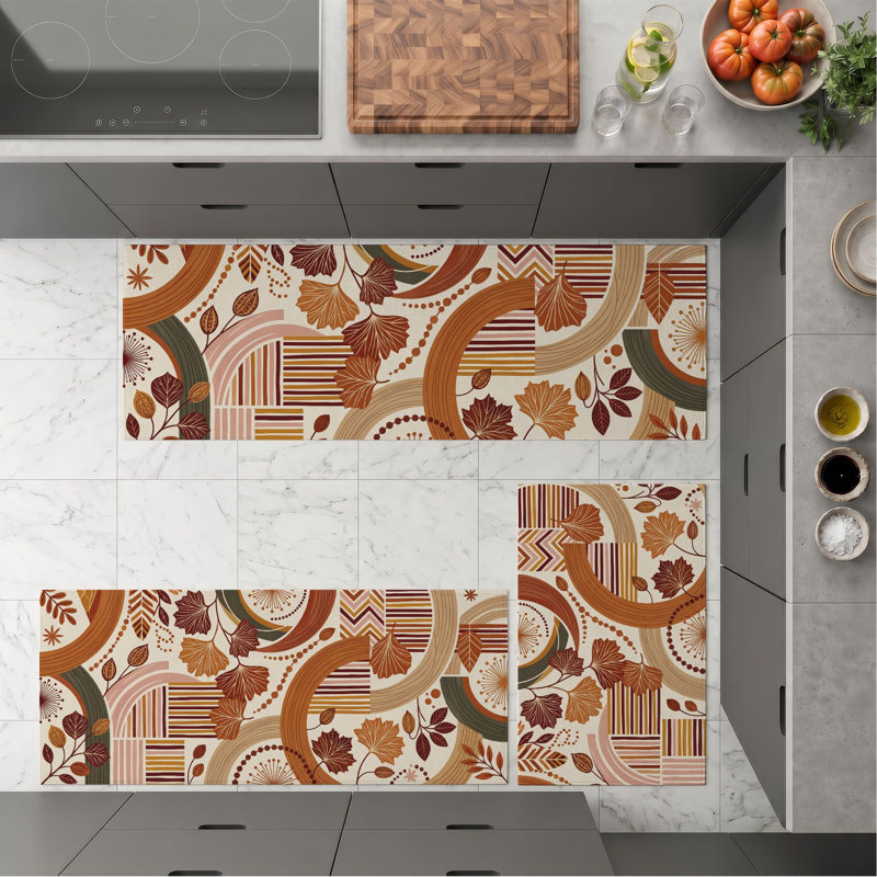 Tapis de cuisine lavables antidérapants Autumn Leaves