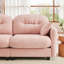 Canapé modulaire en forme de U rose avec coussin en éponge, conception ergonomique, pour 3 chambres et salons Tissu en chenille, petit, plissé et flexible-550157746